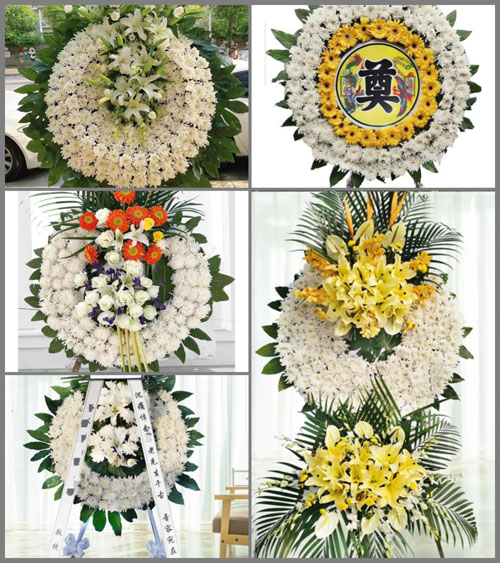 浙江省台州临海市大田街道花圈速递